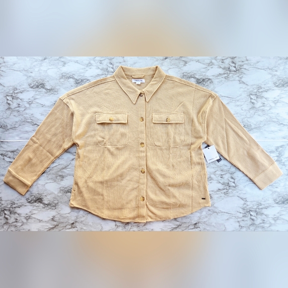O'Neil Tour Waffle Knit Oversized Fit Shacket - Picture 1 of 10